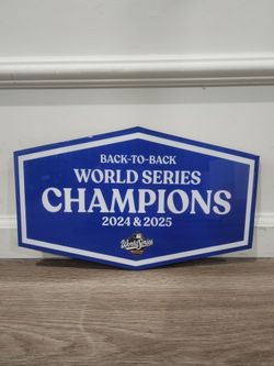 Dodger Stadium Back To Back Wooden Sign, Handmade, 16inch