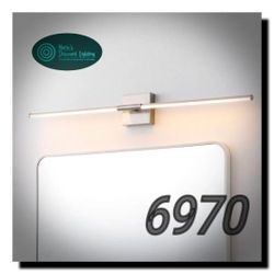 Jonathan Y MAKENA 32in Polished Nickel LED Light, Minimalist Metal