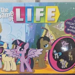 New, Mint, Sealed! My Little Pony The Game of Life Board Game 4 Collectible Pony Movers 2014