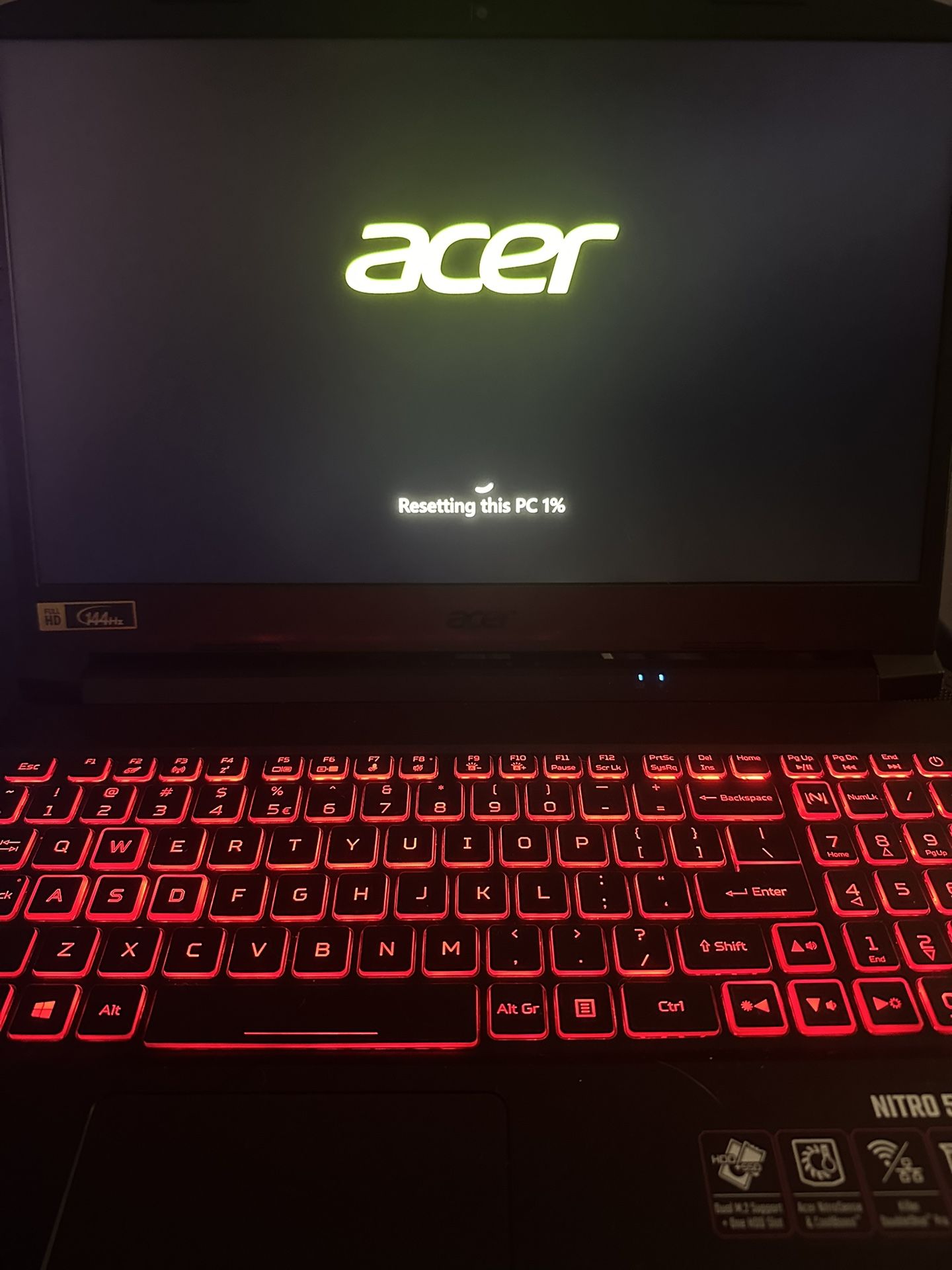 Acer Nitro 5 I5 CPU GTX 1650 32 GB Mem