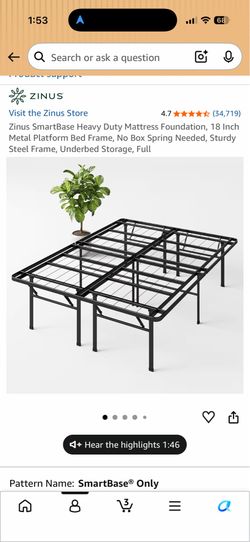 Full Bed Frame/Mattress Foundation