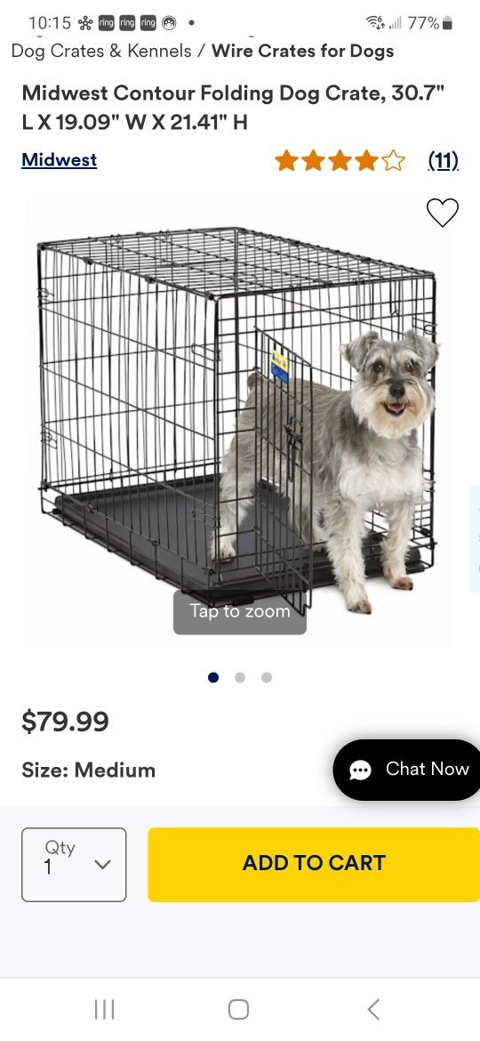 Contour folding dog clearance crate