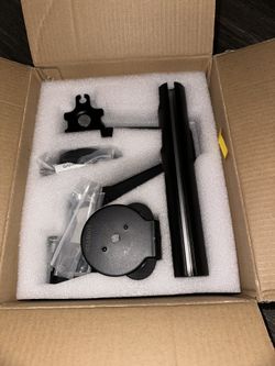 Monitor Arms (2) with Laptop Holder