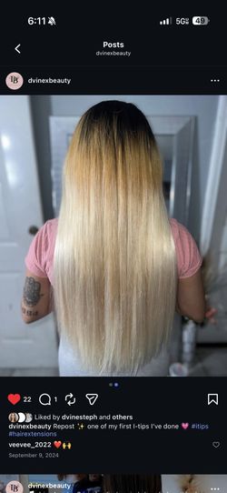 I-Tip Blonde Hair Color