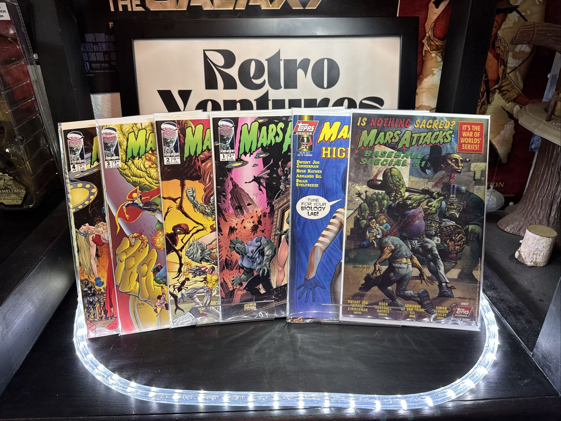 Mars Attacks Image #1-4 Set Bonus Image Comics Spawn Savage Dragon B & B VG+