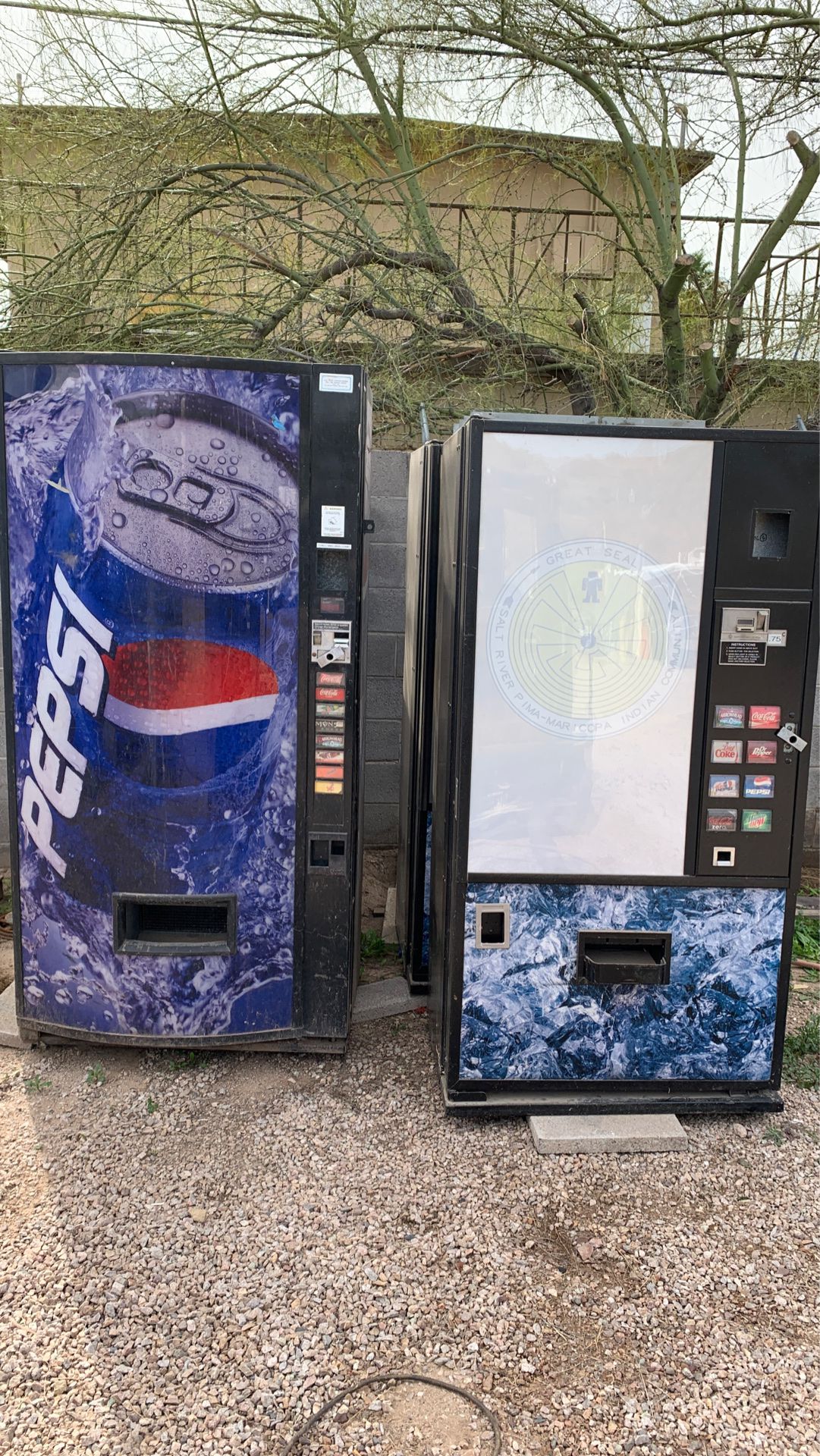Nonworking vending machines for scrap