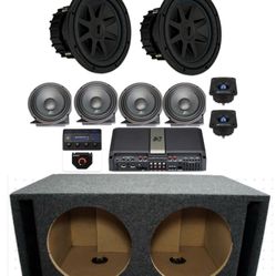 NEW FULL BASS PACKAGE KICKER CVX 10” With Voice Package Installed 