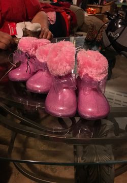 Pink boots