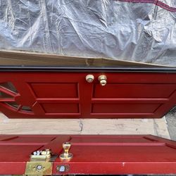 Door Exterior Home.  Two 30” Doors and Vinyl Windows