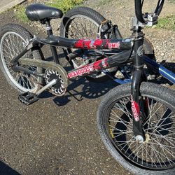 Two Bmx Bikes For Sale, Bmx Style Mongoose & Bmx Style Modem GianT