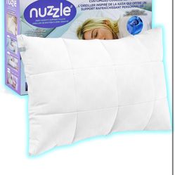 Nuzzle Cooling Adjustable Pillow for Side Sleepers, Luxury Standard Size Bed Pillow Hotel Collection - Best Adjust Height Soft Firm Pillow for Back, S