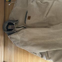 Vintage Detroit Carhartt Jacket - Tan - Large