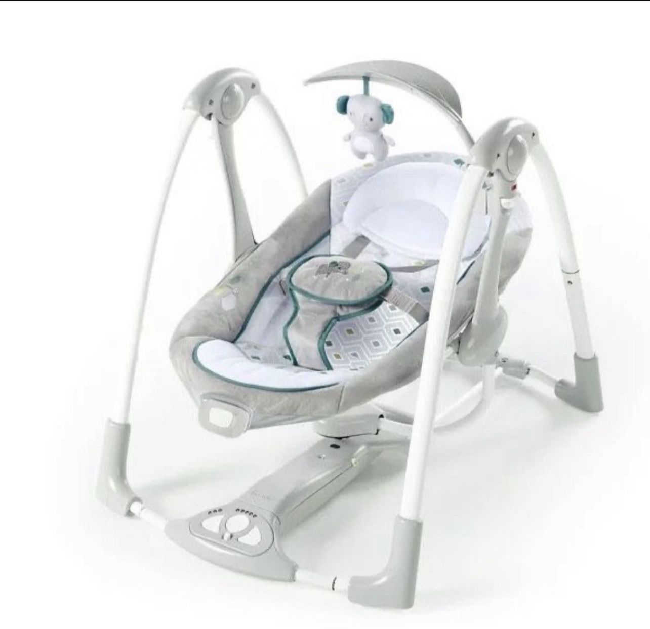 Ingenuity 2-in-1 Portable Battery-Powered Baby Swing & Infant Seat with Vibrations - Nash (Unisex)
