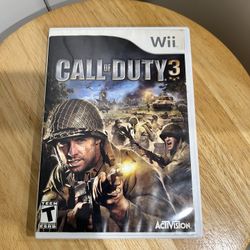 Wii Call Of Duty 3 (CIB)
