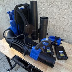 * * * KOBALT 40v Battery Backpack Leaf Blower * * * 
