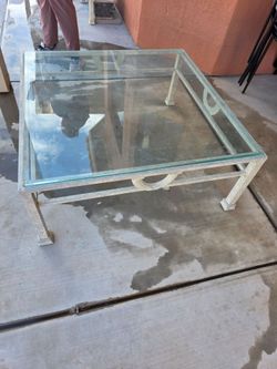 Glass table set