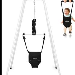 Cowiewie 2 in 1 Baby Jumper with Strong Support Stand