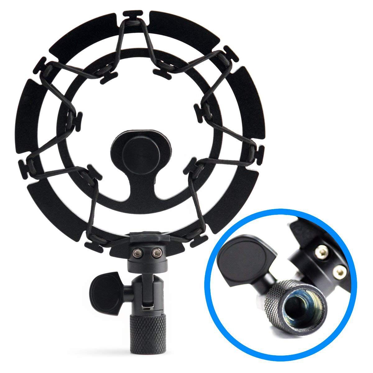 NEW F/S Auphonix Aluminum Shock Mount (Black, Compatible With Blue Yeti Mic)
