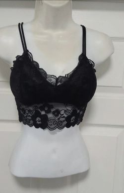Sexy slight stretch lace  padded tank top(