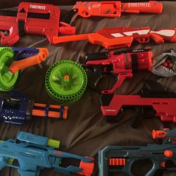 Nerf Guns Lot Cheap Need Them Gone ASAP| Read Description |Tested |Working |Darts Ammo