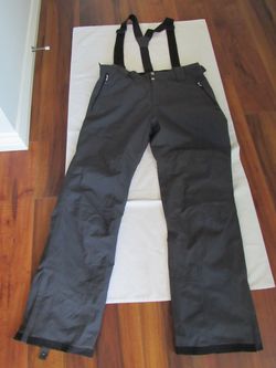 Adult M Gray Snow Bibs, Dare 2B
