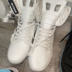 Supra Skytop II high-top sneakers in white leather