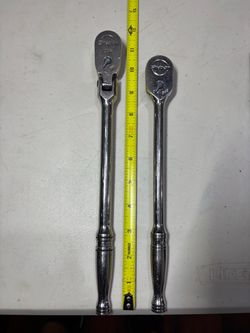 Snap-on Chrome Ratchet Wrenches Set of 2