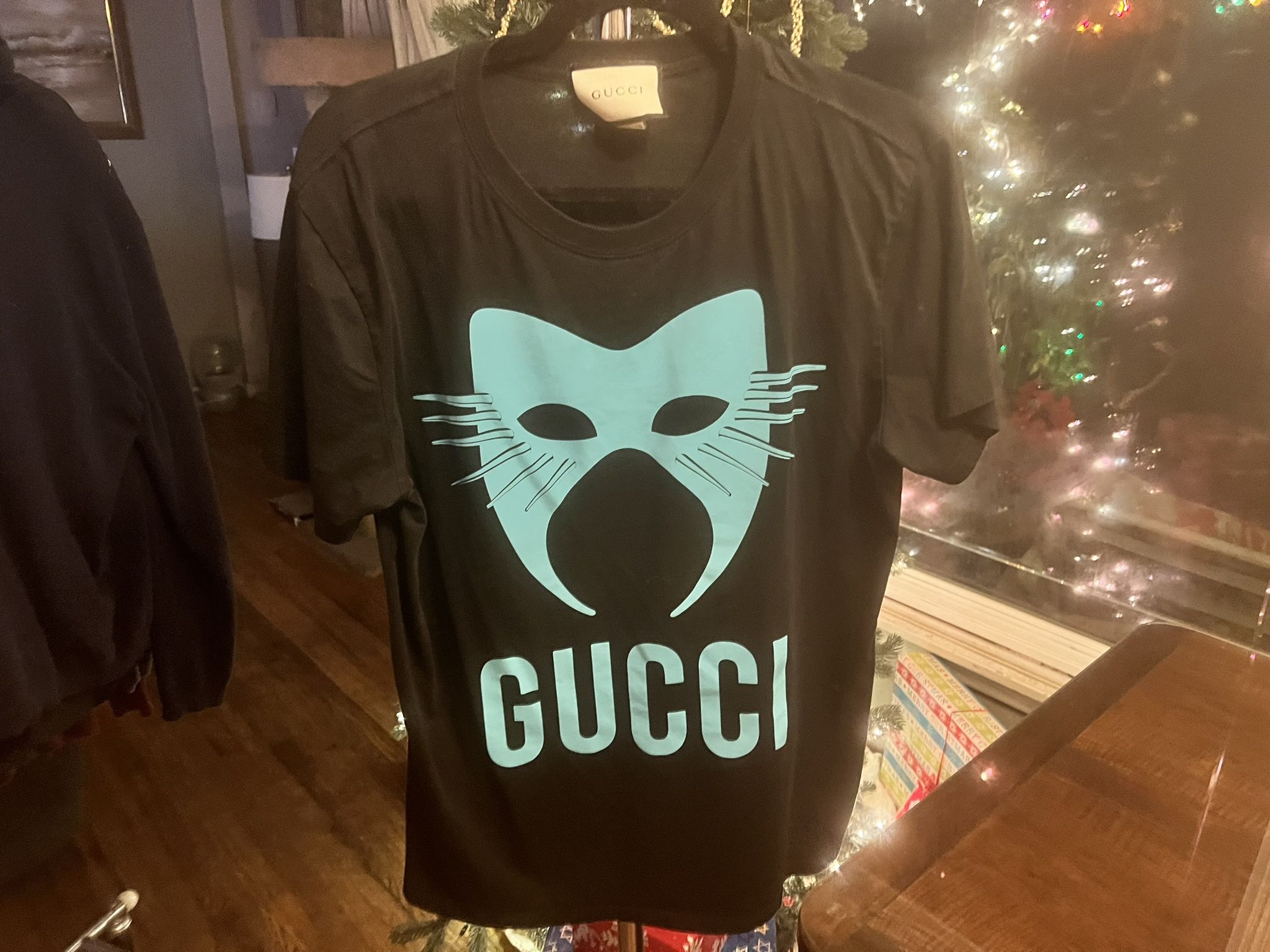 Gucci cat mask t-shirt