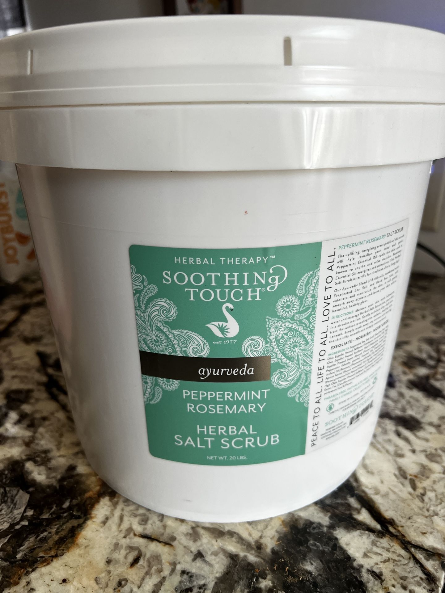 Peppermint Rosemary Herbal Salt Scrub