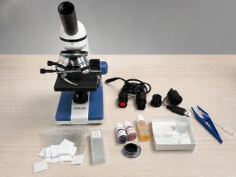 AmScope B120C Professional Binocular Microscope + USB Camera + Accessories