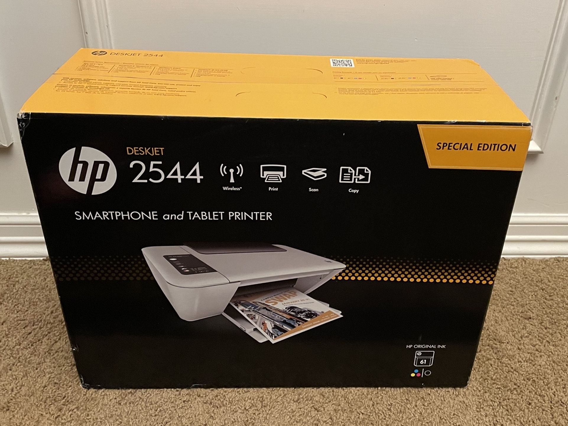 HP DeskJet 2544 Compact All-in-One Wireless Printer with Mobile Printing