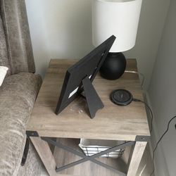 Farmhouse Grey End Table 