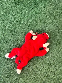 Ty Beanie Baby Red Bull Plush