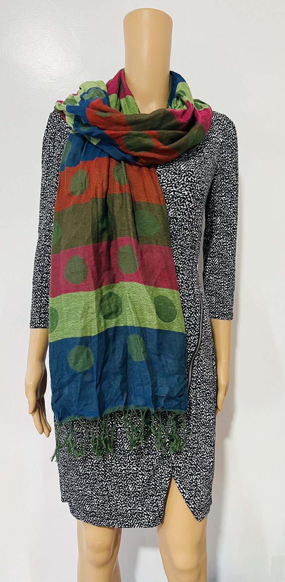 Women Fashion Crinkle Soft Large Scarf Wrap Shawl - Multicolors