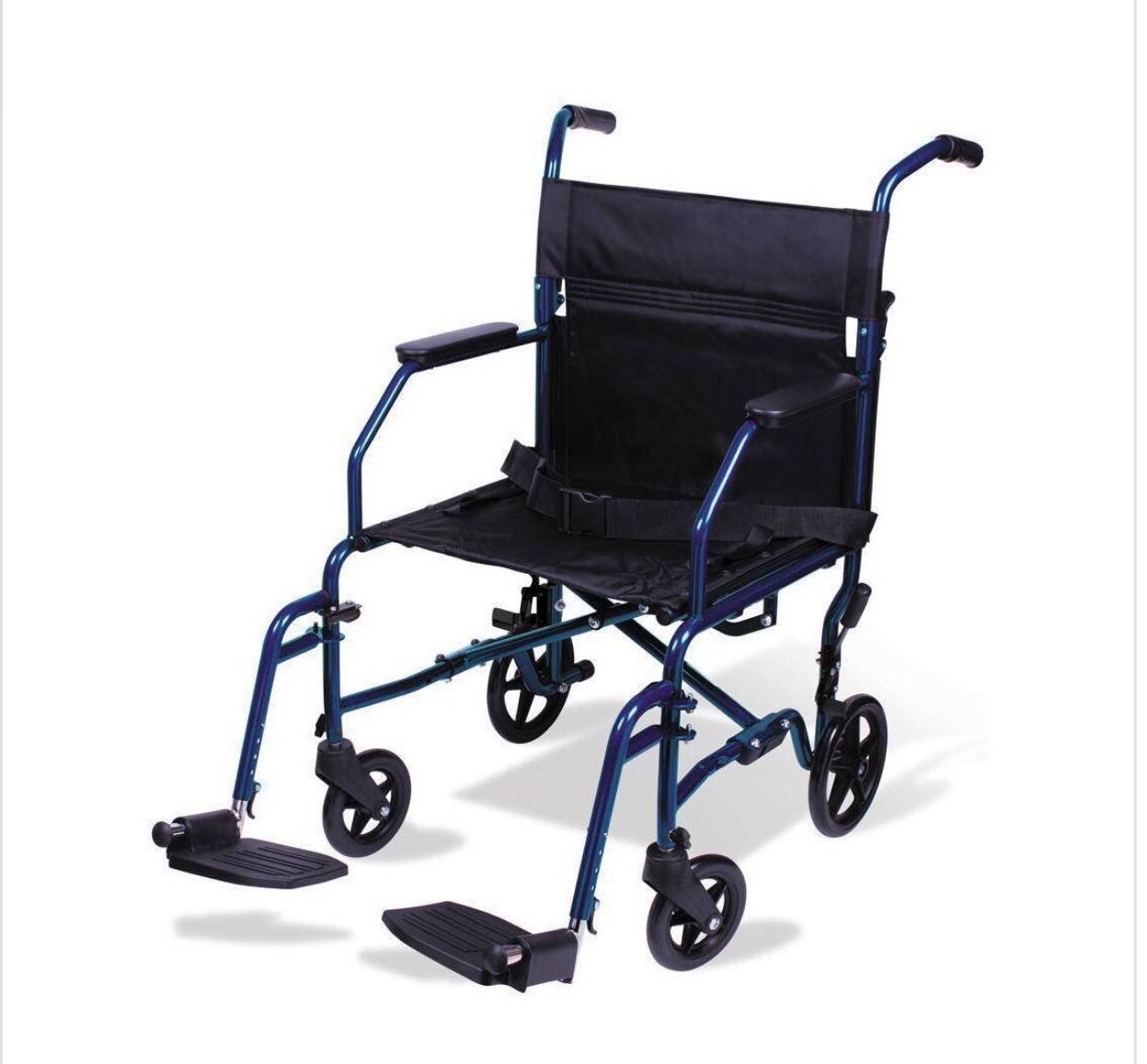 Carex Lightweight Transport Chair - Blue