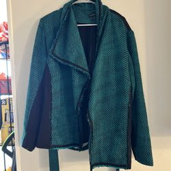 Lane Bryant Tweed Jacket With Belt 