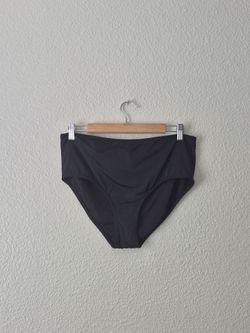 Liz Claiborne Swim Bottoms Womens Large L Black High Waisted Tummy Control NWOT