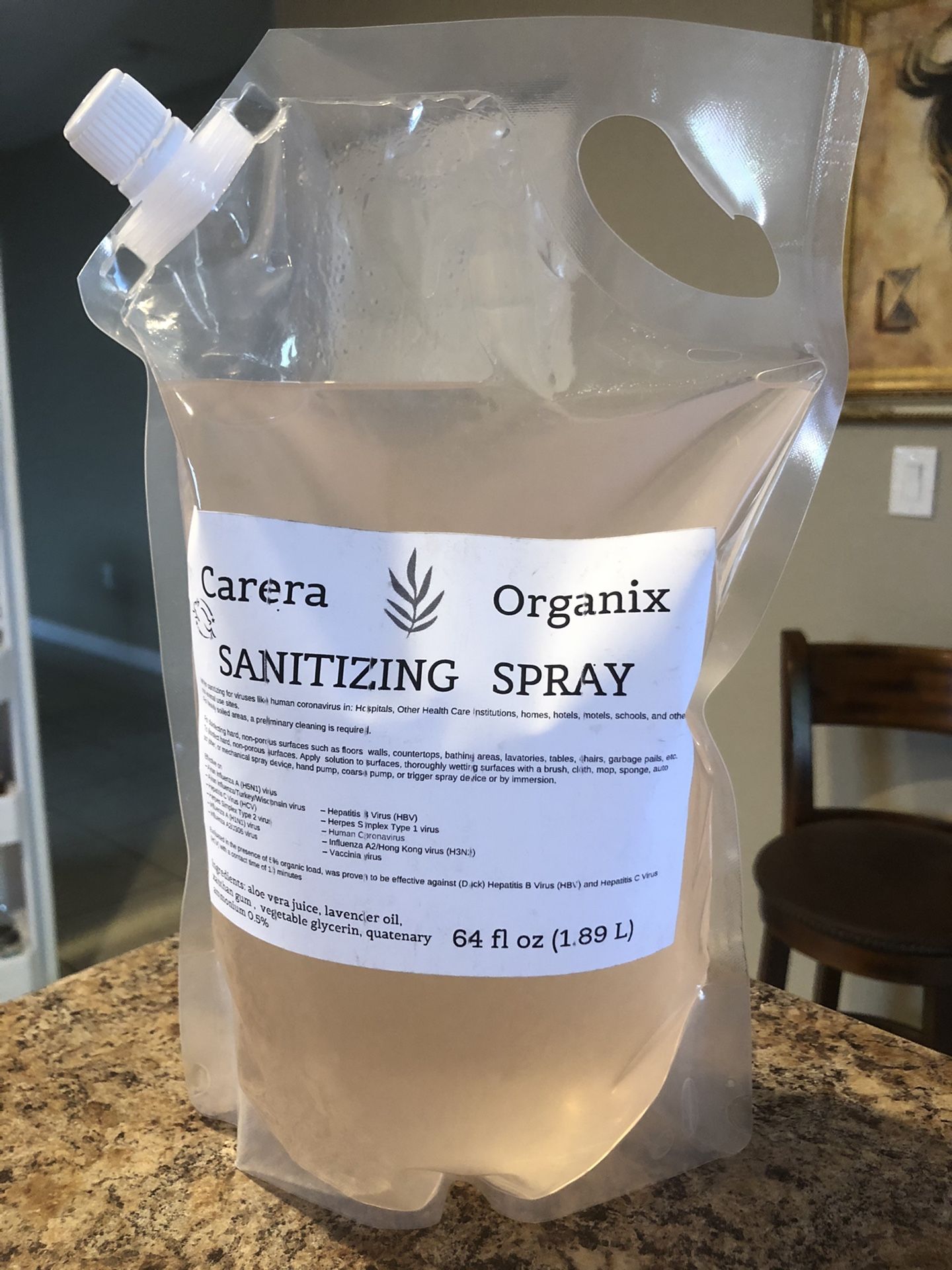 Sanitizing Organix & Gloves