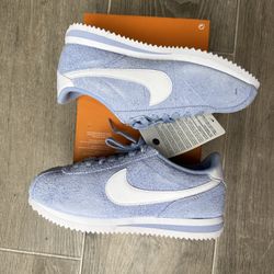 Blue Nike Cortez Shoes