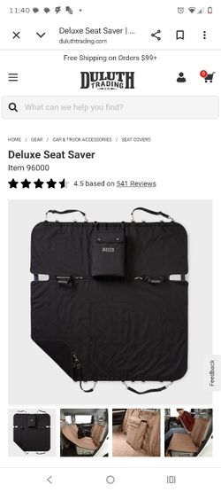 high quality Duluth Trading company vehicle seat saver for pets