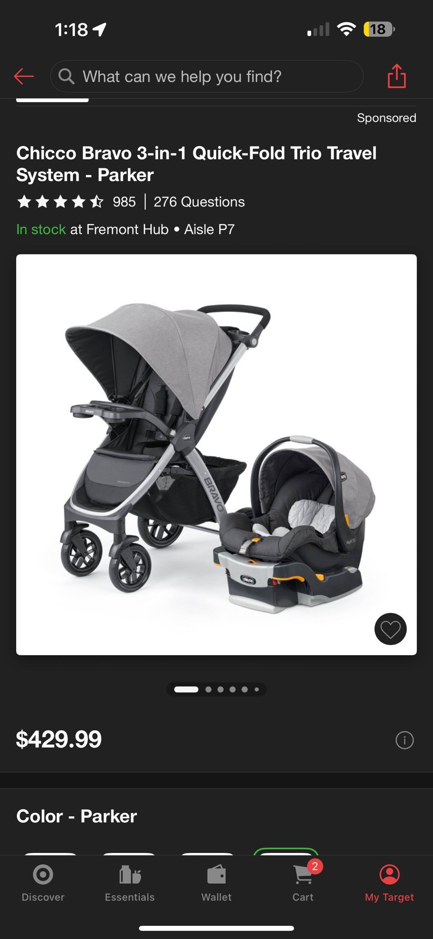 Chicco Bravo Stroller