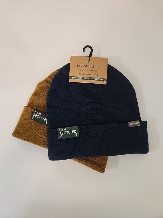 New Mens Two Pack Beanie Hat