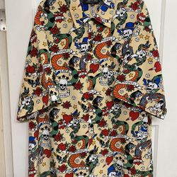 Vintage Dragonfly Mi Vida Loca Button Shirt 2XL XXL