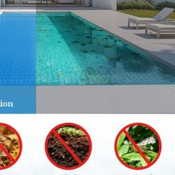  16 Mil Premium Solar Pool Cover – 16ft Blue Bubble Solar Blanket for Inground and Above Ground Pools –