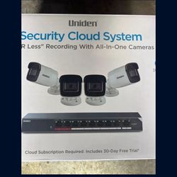 Uniden UC8400 4-Camera 1080p Outdoor Security Cloud System New