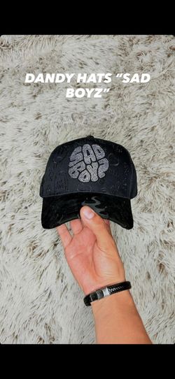 DANDY HATS “SAD BOYZ” – Rhinestone Black Snapback / Streetwear Essential