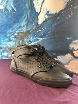 Vans Size 9 Leather High Top