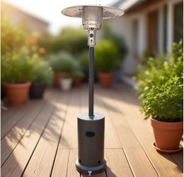 Propane Patio Heater Double-Layer Stainless Steel Burner,