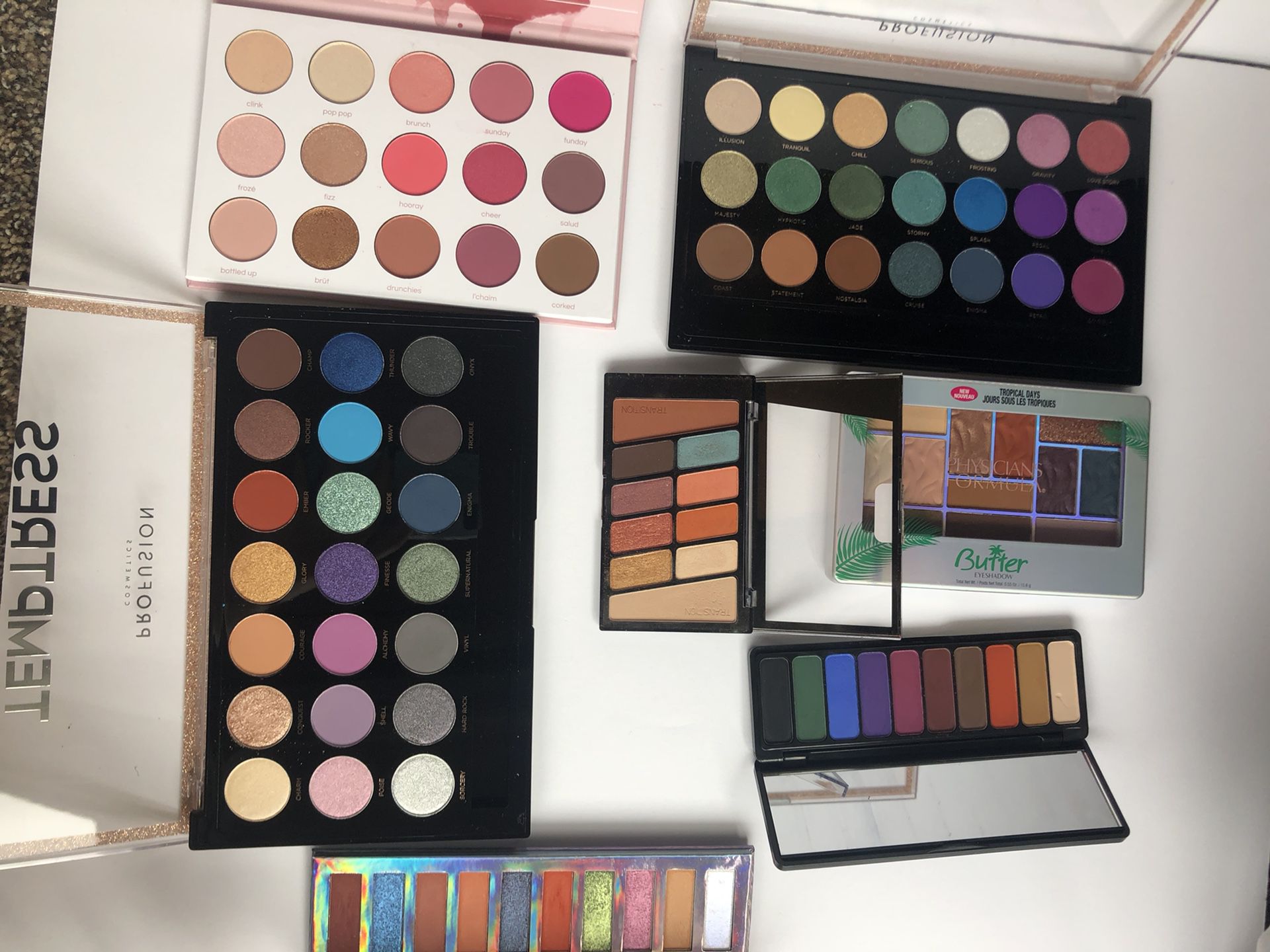 Colorful Eyeshadow Palette Makeup Bundle Cruelty Free - Karity, ELF, and more!