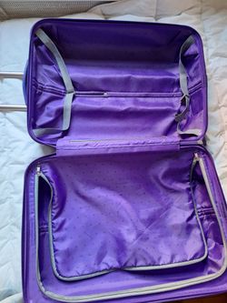 Purple Hardshell Suitcase Luggage24x9x10